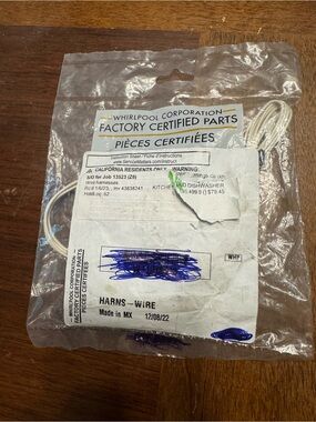 Whirlpool Factory Certified Parts Wire Harness - White